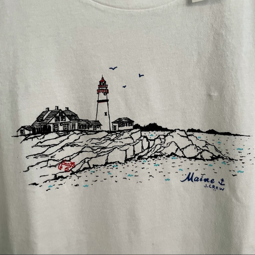 JCREW FACTORY NWT Collector Graphic Tee ‘Maine’ - Picture 4 of 6